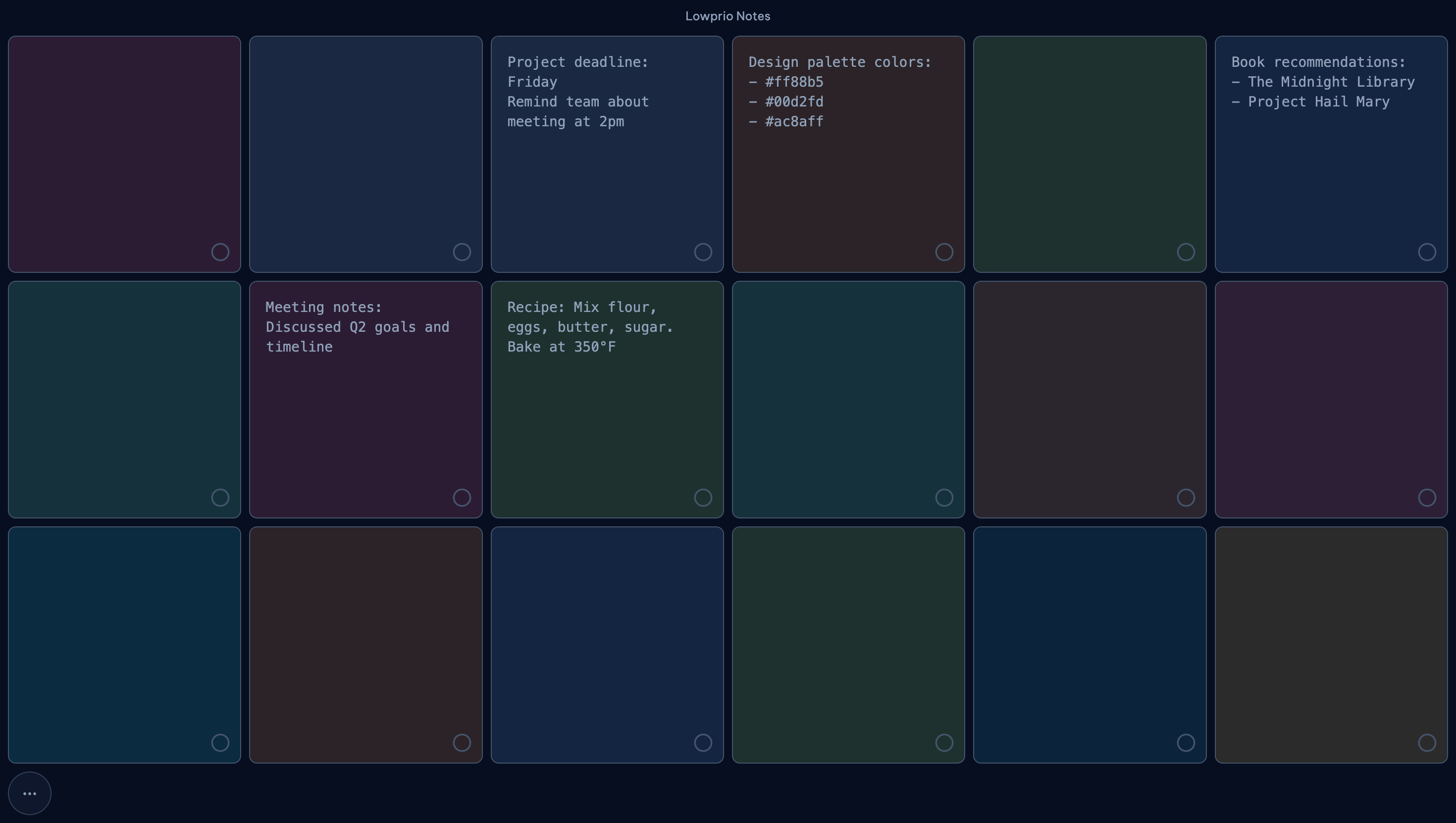 Placeholder image for Lowprio Notes until a real screenshot is added.